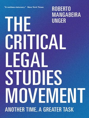 cover image of The Critical Legal Studies Movement